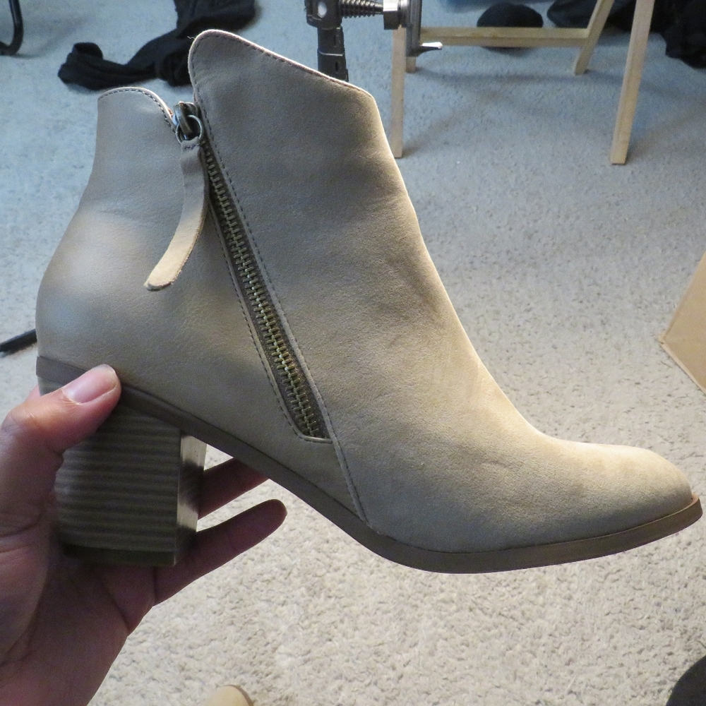 Tan Ankle Booties - Picture 6 of 7